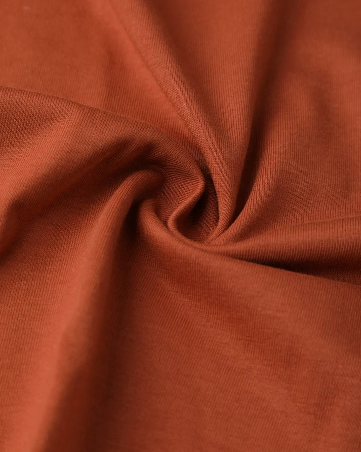 Brown Solid Premium Cotton T-Shirt & Shorts Set with pockets for Girls