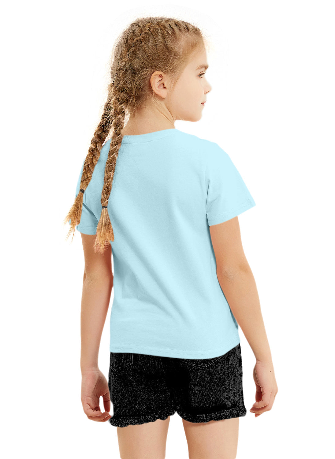 Blue Flip Sequin Girls T-shirt