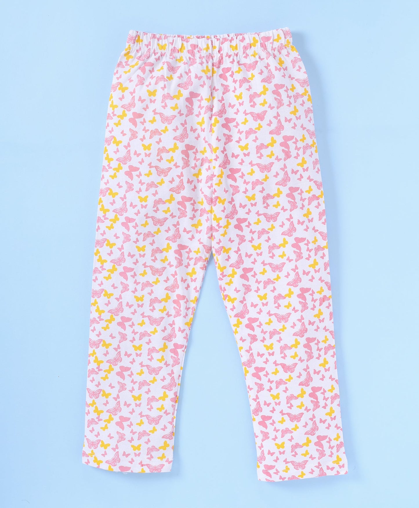 Pink Butterfly Printed Loungewear for Girls