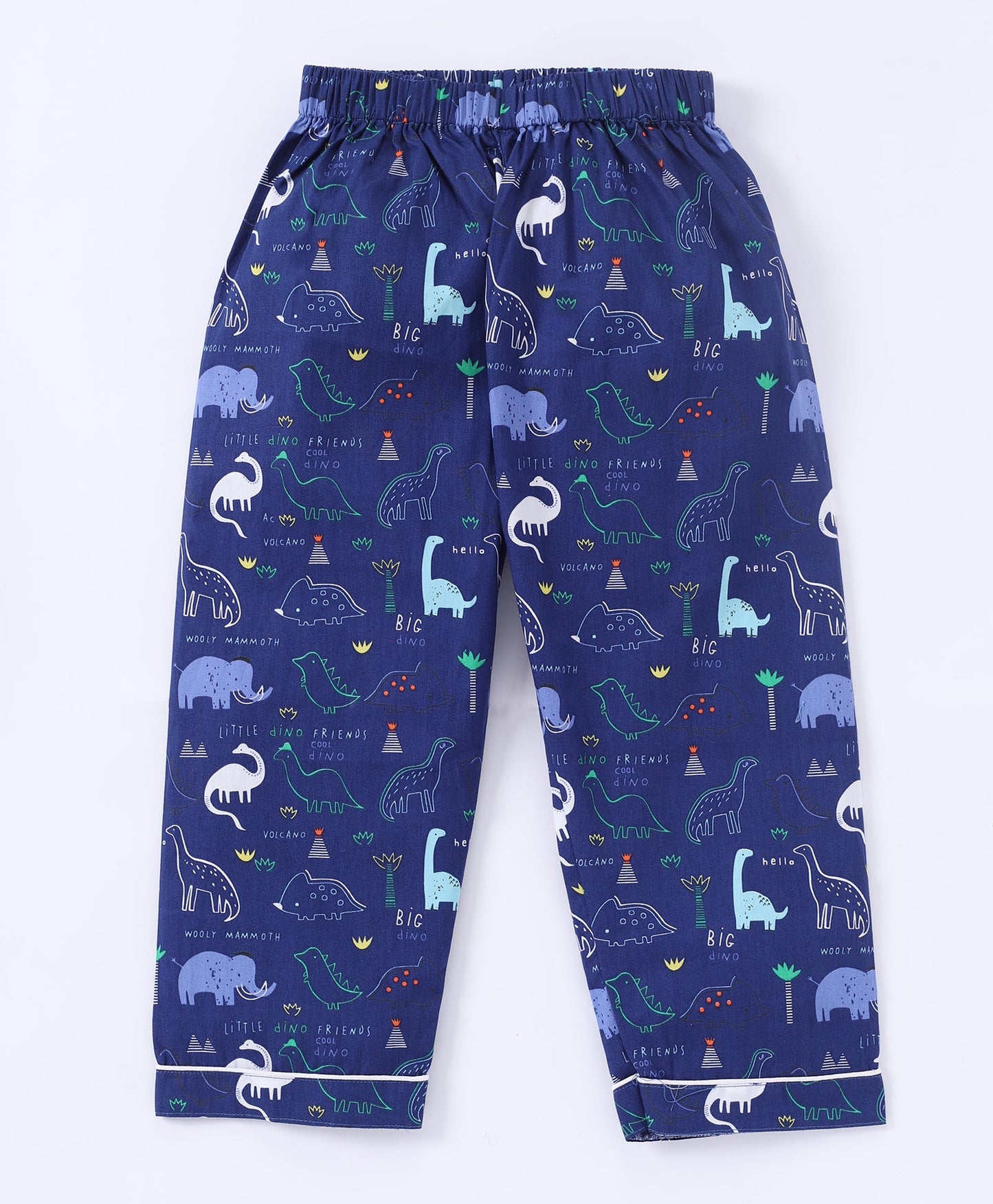 Blue Dinosaur Printed Pure Cotton Night Suit for Kids