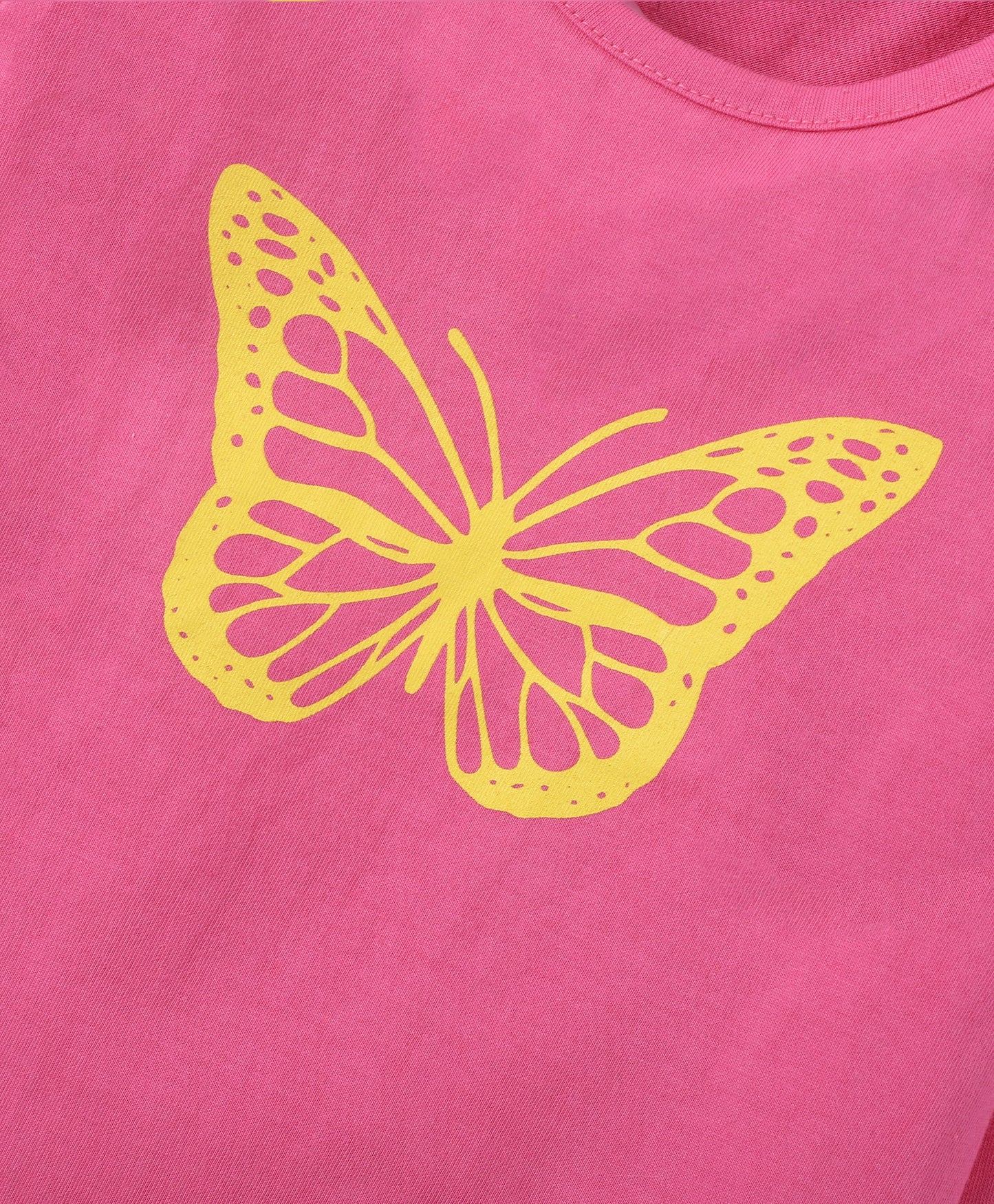 Pink Butterfly Printed Loungewear for Girls